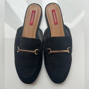 Classic Black Loafer Slides
